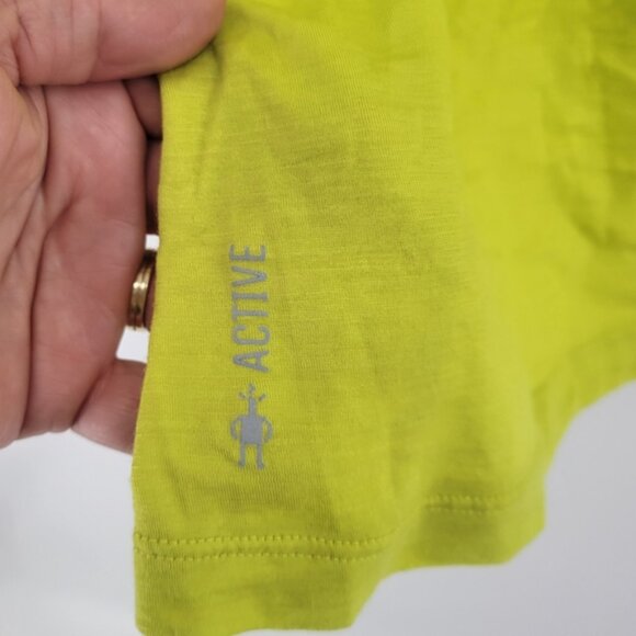 Smartwool Women's Active Ultralight T-Shirt Size XS Bright Green Wool - Picture 5 of 7